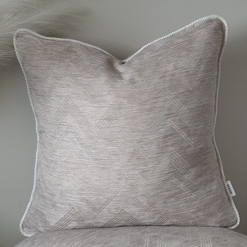 Boho Design with Cording Throw Pillow Covers